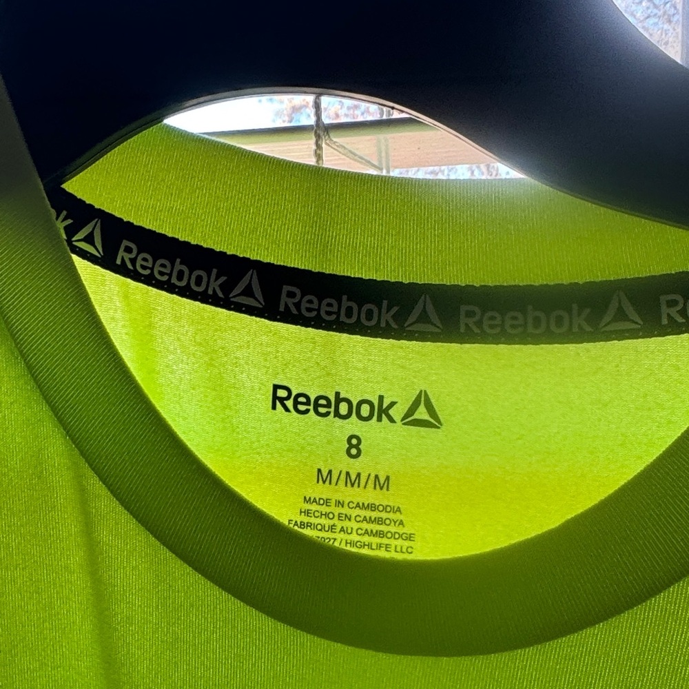 Reebok Vibrant Lime Green Tee